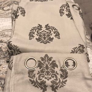 4 Beautiful curtain panels length 96”